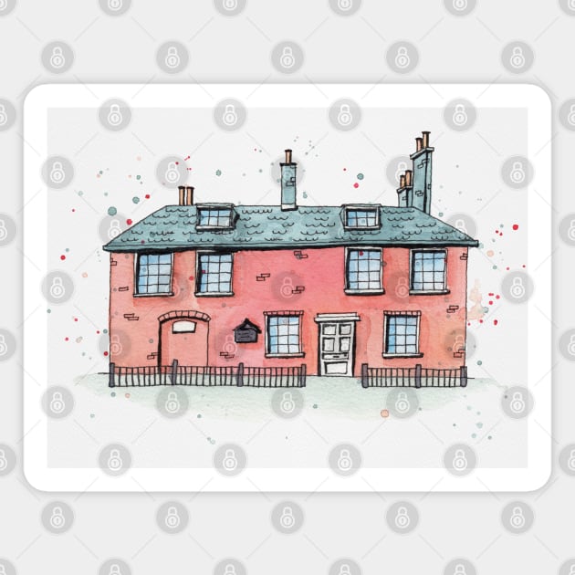 Jane Austen family house Magnet by Aidi Riera